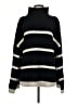 H&M 100% Wool Stripes Black Wool Pullover Sweater Size M - photo 1