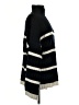 H&M 100% Wool Stripes Black Wool Pullover Sweater Size M - photo 4