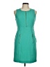 Spense Solid Teal Casual Dress Size 6 Petite - photo 1