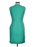 Spense Solid Teal Casual Dress Size 6 Petite - photo 2