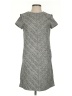 Zara Basic Chevron-herringbone Gray Casual Dress Size S - photo 1