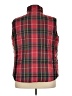 Chaps 100% Polyester Plaid Red Vest Size 2X - photo 2