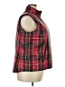 Chaps 100% Polyester Plaid Red Vest Size 2X - photo 4