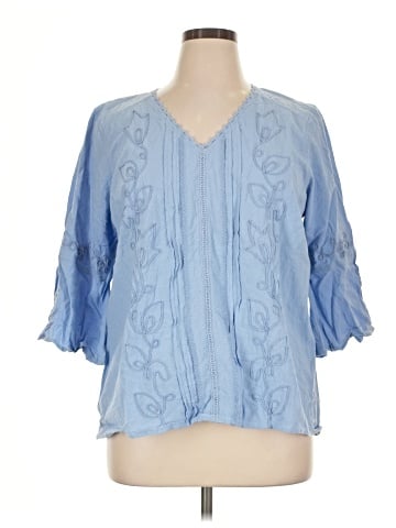 Coldwater Creek 3/4 Sleeve Blouse (view 1)