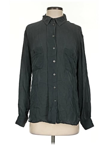 Reiss Long Sleeve Silk Top (view 1)