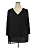 MICHAEL Michael Kors 100% Polyester Black 3/4 Sleeve T-Shirt Size 2X - photo 1
