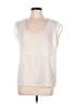 Maeve 100% Polyester Ivory Sleeveless Blouse Size L - photo 1