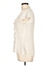 Worthington 100% Polyester Ivory Short Sleeve Blouse Size L - photo 5
