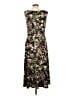 North Style Floral Black Cocktail Dress Size 12 - photo 2