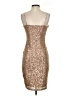 Bebe 100% Polyester Metallic Gold Cocktail Dress Size S - photo 2