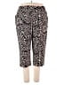 Westbound Animal Print Black Casual Pants Size 24 - photo 1