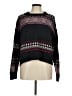 Lucky Brand Print Black Pullover Sweater Size M - photo 1