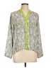 Alfani 100% Polyester Green 3/4 Sleeve Blouse Size 10 - photo 1