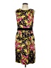 Classiques Entier Print Black Yellow Cocktail Dress Size 10 - photo 1