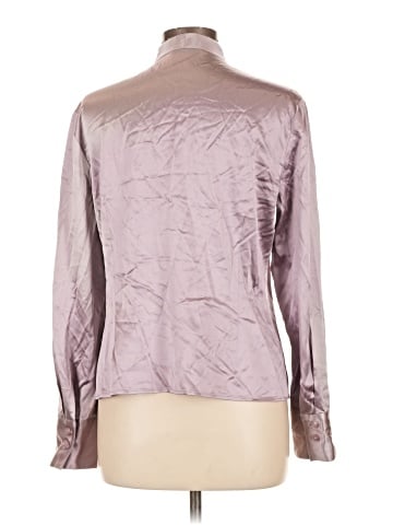 Grace Dane Lewis Long Sleeve Silk Top (view 2)