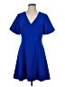Milly Solid Blue Cocktail Dress Size 8 - photo 1