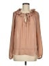 Ann Taylor 100% Polyester Tan Long Sleeve Blouse Size M - photo 1
