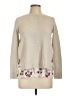 Club Monaco 100% Wool Floral Tan Wool Pullover Sweater Size Lg - XL - photo 1