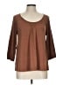 J.Jill Brown 3/4 Sleeve Top Size L - photo 1