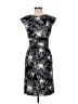 Perceptions Print Black Casual Dress Size 6 - photo 2