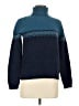 Eddie Bauer 100% Lambswool Color Block Fair Isle Black Blue Wool Pullover Sweater Size M - photo 1