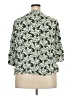 Fun2Fun 100% Rayon Green 3/4 Sleeve Blouse Size 3X - photo 2