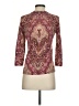 Talbots 100% Cashmere Paisley Red Burgundy Cashmere Pullover Sweater Size XS - photo 2