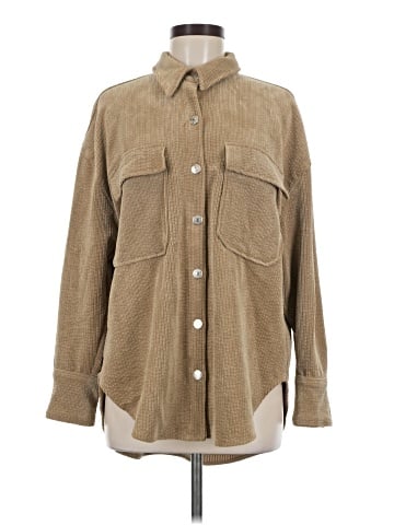 Zara Long Sleeve Button-Down Shirt (view 1)