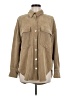Zara Tan Long Sleeve Button-Down Shirt Size M - photo 1