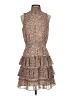 MSK 100% Polyester Animal Print Brown Cocktail Dress Size S - photo 1