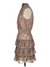 MSK 100% Polyester Animal Print Brown Cocktail Dress Size S - photo 5