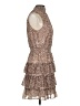 MSK 100% Polyester Animal Print Brown Cocktail Dress Size S - photo 4