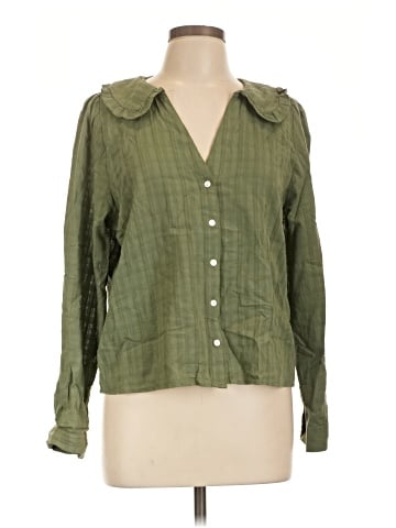 Madewell Ruffle-Collar Button-Up Shirt in Syril Plaid (view 1)