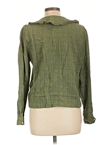 Madewell Ruffle-Collar Button-Up Shirt in Syril Plaid (view 2)