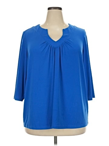 Susan Graver 3/4 Sleeve Blouse (view 1)