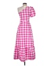 TCEC Checkered-gingham Pink Casual Dress Size S - photo 2