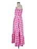 TCEC Checkered-gingham Pink Casual Dress Size S - photo 5
