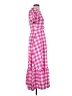 TCEC Checkered-gingham Pink Casual Dress Size S - photo 4