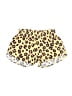 Azarhia 100% Polyester Animal Print Yellow Shorts Size 12 - photo 1