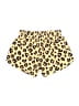 Azarhia 100% Polyester Animal Print Yellow Shorts Size 12 - photo 2