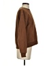Mono b Solid Brown Sweatshirt Size S - photo 4