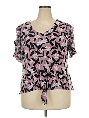 Adrienne Vittadini Short Sleeve Blouse (view 1)