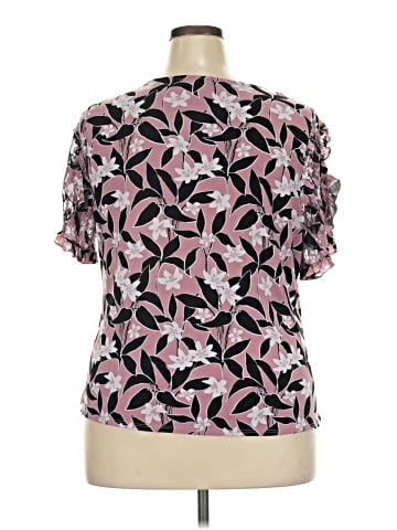Adrienne Vittadini Short Sleeve Blouse (view 2)
