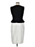 Ann Taylor Color Block White Black Cocktail Dress Size 6 - photo 2