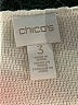 Chico's 100% Cotton Animal Print Ivory Cardigan Size XL (3) - photo 7