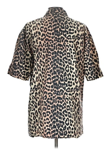 Ganni Short Sleeve Button-Down Shirt (view 2)