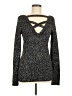Guess Metallic Black Pullover Sweater Size M - photo 1