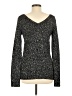 Guess Metallic Black Pullover Sweater Size M - photo 2
