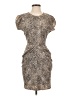 Guess Animal Print Gray Cocktail Dress Size 4 - photo 1