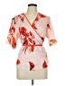 Ted Baker London 100% Polyester Floral Red Orange Kimono Size 10 (4) - photo 1